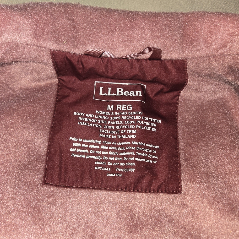 Women's Fleece-Lined PrimaLoft Jacket from L.L.Bean Size M - Picture 3 of 6